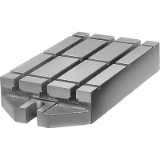 01040 - Base plate with T-slots grey cast iron