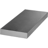 01140 - Obdélníkové desky obrobené ze všech stran, z šedé litiny a hliníku
