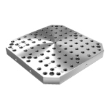 01148 - Subplates, grey cast iron with grid holes