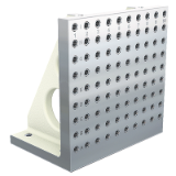 01251 - Angle plates, grey cast iron, wide with grid holes
