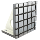 01251 - Angle plates, grey cast iron, wide with T-slots