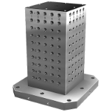 01850 - Cubi di staffaggio in ghisa grigia con fori modulari