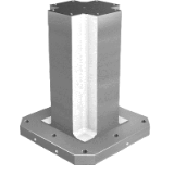 01854 - Torrette di serraggio ghisa grigia 4 lati con superfici di serraggio prelavorate