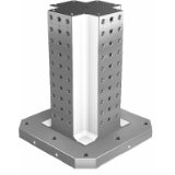 01854 - Tours de serrage en fonte grise 4 faces avec trame modulaire