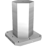 01855 - Clamping towers, grey cast iron, 6-sided, with pre-machined clamping faces
