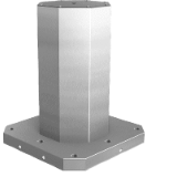 01856 - Clamping towers, grey cast iron, 8-sided, with pre-machined clamping faces