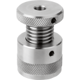 02171 - Screw jack stainless steel, with flat face