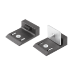 03075-12 - Door stops plastic for aluminium profile with damping or with magnetic catch