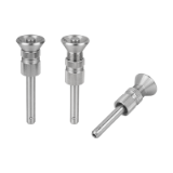 03418-10 - Ball lock pins with mushroom grip stainless steel with high shear strength, adjustable