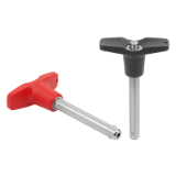 03420 - Ball lock pins with T-grip with high shear strength