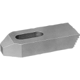 04070 - Staffa di bloccaggio dentellata acciaio e alluminio
