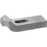 04090 - Clamp straps gooseneck DIN 6316 wide, steel or aluminium