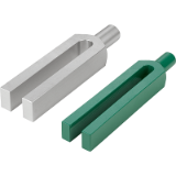 04150 - Clamp straps open U DIN 6315 C, round pin, steel or aluminium