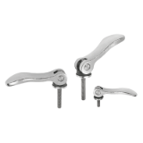 04233 - Cam levers adjustable steel, with external thread