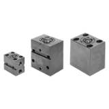 04624-50 - Cilindros de bloque hidráulicos con rascador de metal y retroceso por muelle, efecto simple o doble