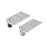 04756 - Clamping pin, steel or stainless steel with adapter plate