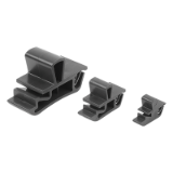 05596-40 - Snap locks, plastic with snap-in grip