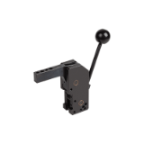 05666 - Manual clamp vertical with hole pattern on the front