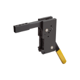 05667 - Manual clamp vertical with hole pattern on the front