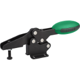 05900 - Toggle clamps horizontal with flat foot and adjustable clamping spindle