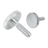 06089 - Knurled screws low head steel and stainless steel, DIN 653