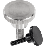 06090 - Knurled screws high steel and stainless steel DIN 464