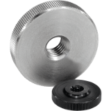06120 - Knurled nuts flat steel and stainless steel, DIN 467
