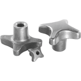 06160 - Palm grips grey cast iron  DIN 6335
