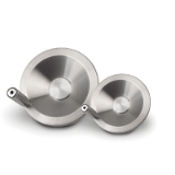 06276-01 - Volantes de disco de acero inoxidable, con empuñadura giratoria