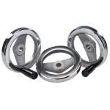 06277 - Handwheels 2-spoke flat rim aluminium