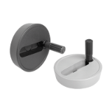 06278-02 - Volantes de disco de aluminio, con empuñadura cilíndrica plegable
