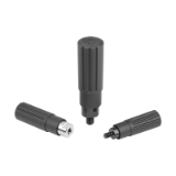 06325-01 inch - Impugnature cilindriche in plastica girevoli