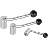 06371 inch - Tension levers with internal thread, stainless steel