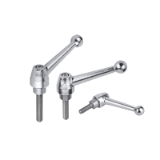 06441 - Clamping levers external thread, stainless steel