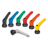 06600-10 - Clamping levers, plastic with female thread and clamping force intensifier
