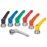 06601-10 - Clamping levers, plastic with female thread and clamping force intensifier