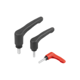 06613-04 - Clamping levers ECO, plastic with male thread