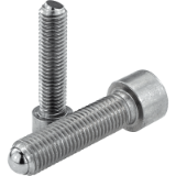 07101 - Ball-end thrust screws with head stainless steel