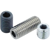 07165 - Grub screws with flat point hexagon socket DIN EN ISO 4026