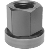 07242 - Hexagonal nuts with no-loss washer