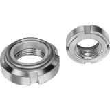07595 - Slotted nuts with elastic lock