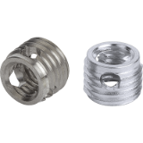 07653 - Threaded inserts self-tapping with cutting bores