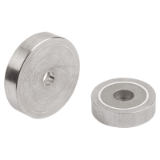 09070-10 - Magnets shallow pot with counterbore SmCo with stainless-steel housing