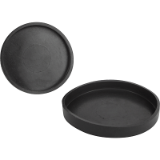 09110 - Protective rubber caps for shallow pot magnets