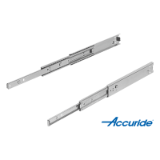 21334-40 - Telescopic slides, steel for side mounting, over-extension, load capacity up to 60 kg