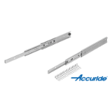 21334-65 - Telescopic slides, steel for side mounting, over-extension, load capacity up to 68 kg
