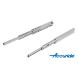 21335-05 - Telescopic slides, steel for side mounting, over-extension, load capacity up to 100 kg
