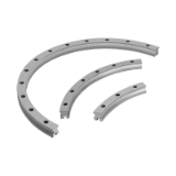 21356 - Linear guide rails curved