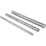 21590 - Precision guide shafts with fastening holes