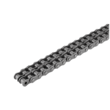 22201 - 双排滚子链 DIN ISO 606，弧形压板